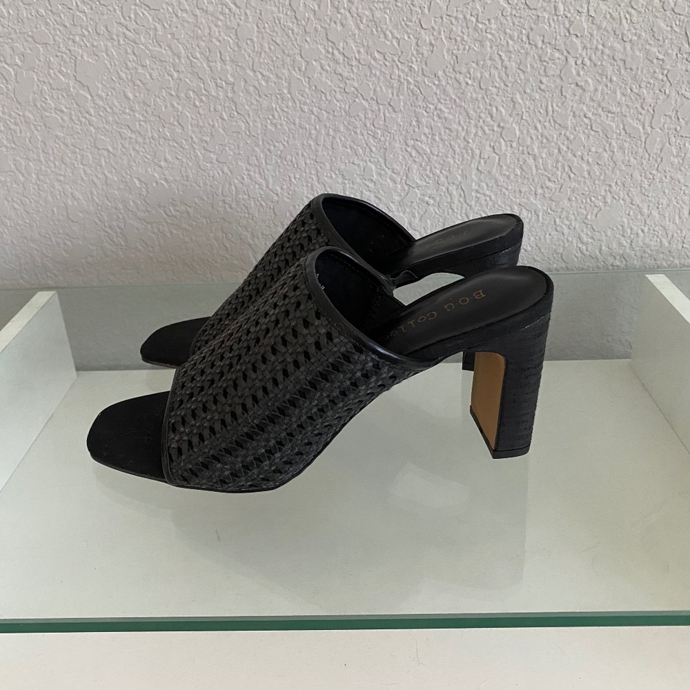 B.O.G. Collective Heeled Woven Slide Sandal, Size 8, NWOT